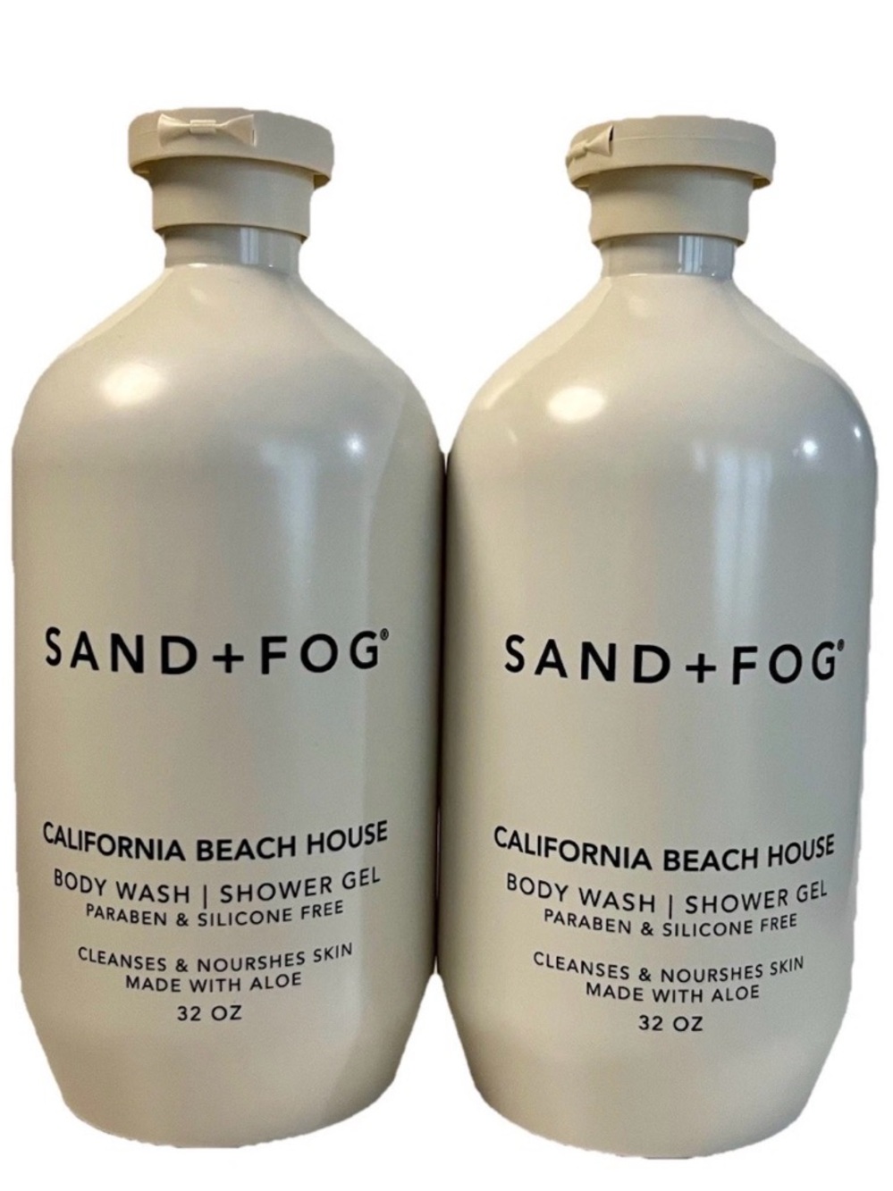 Set of 2! Sand + Fog California Beach House Body Wash Shower Gel 32 oz Each NEW